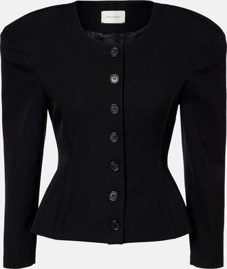 Magda Butrym Peplum wool cardigan