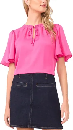 Vince Camuto Tie Neck Princess Sleeve Blouse