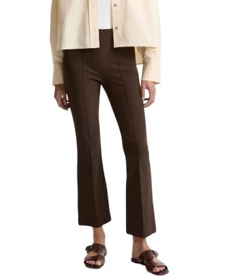 Vince Niki Mid-Rise Pintuck Crop Flare Pant In Willow