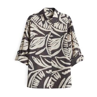 OPUS Dames, Blouses & Shirts, Veelkleurig, Maat: L Katoen