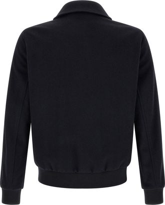 Pal Zileri Wool Blend Bomber Jacket - Black