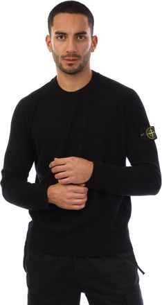 Stone Island Heren Stone Island Geelong Wool Loose Fit Sweat in zwart