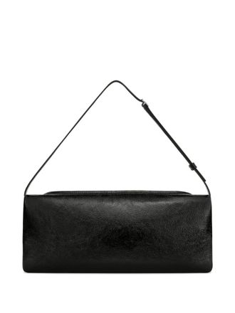 Courr&egrave;ges Black Cuff Naplack Shoulder Bag