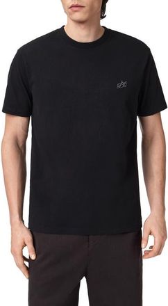 AllSaints Cipher Relaxed T-Shirt in Jet Black at Nordstrom, Size X-Large
