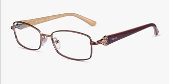Vogue Eyewear Womens Timeless 896 Eyeglasses In Brown Pink