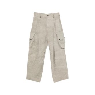Ziggy Chen Cargo-pockets Drop-crotch Trousers