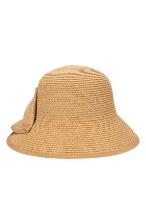 San Diego Hat Company Petal Straw Bucket Hat in Natural at Nordstrom