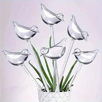 OEM Gocciolatori Per Piante, Irrigatori Trasparenti A Forma Di Uccello, Sfere Autoirriganti In Plastica, Bulbi Autoirriganti Per Giardini Interni Ed Ester