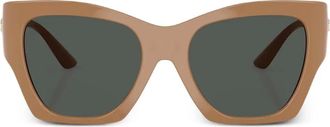 Versace Medusa-embellished oversized sunglasses - Brown