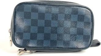 Louis Vuitton Pre-owned Vintage Stoffen Portemonnee - Heren - Vintage Tassen - Blauw - ONE Size - Vintage