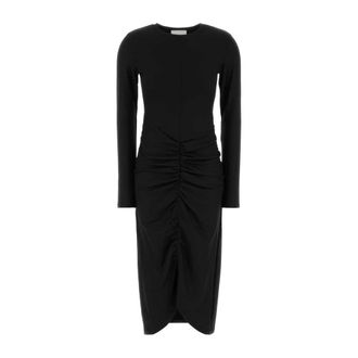 Isabel Marant Dylin Jurk - Dames - Casual kleedjes - Zwart - M - Leer - Kleedjes