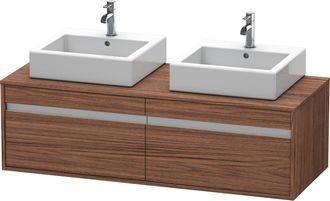 Duravit Mueble Bajo Lavabo Ketho 550x1400x426mm Nogal Oscuro
