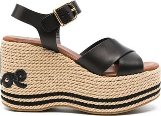 Chlo&eacute; Criss-cross Platform Espadrilles