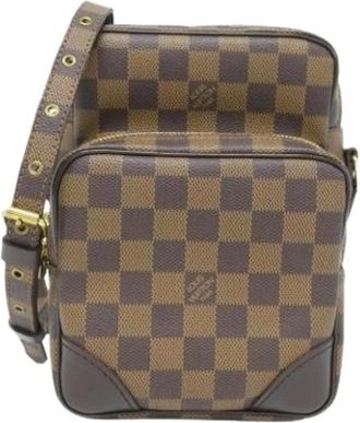 Louis Vuitton Pre-owned Cross Body Bags, female, Brown, Size: ONE SIZE Pre-owned Damier Ebene Shoulder Bag