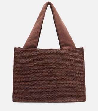 The Row Loretta raffia tote bag
