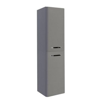 Clifton Basalt Grey Bathroom Wall Mounted Tall Storage Unit 350mm Wide