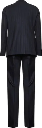 Tagliatore Mens Suit Vesuvio Pinstripe Wool Blue Virgin Suits