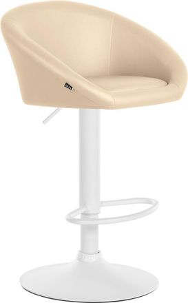 Clp Taburete De Bar Davie En Polipiel Crema