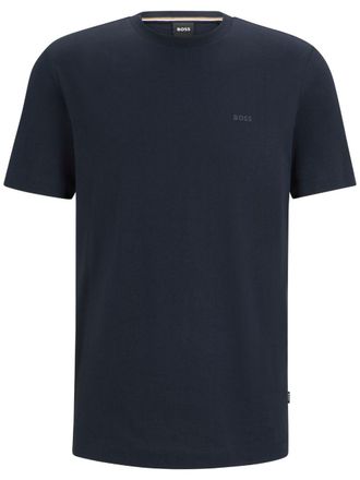 BOSS logo-print cotton T-shirt - men - Cotton - L - Blue