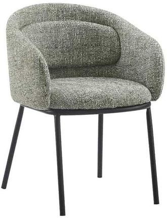 Global Interiors Design Stuhl Florenzo mit Armlehnen, Gr&uuml;n