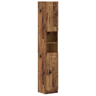 vidaXL Armario De Ba&ntilde;o Con Estante Abierto Utrecht Madera Envejecida Vidaxl
