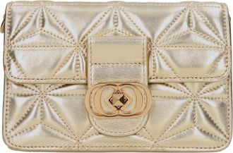 La Carrie Tassen, Dames, Geel, ONE Size, Leer, Tassen.. Gouden