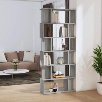 vidaXL Libreria/Divisorio Grigio Sonoma 80x24x192 cm Legno Multistrato - Vidaxl