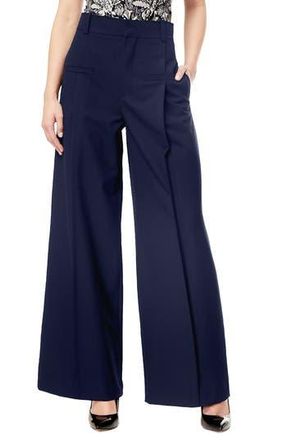 By Design Marcia Wide Leg Pants in Navy Blazer at Nordstrom Rack, Size 10