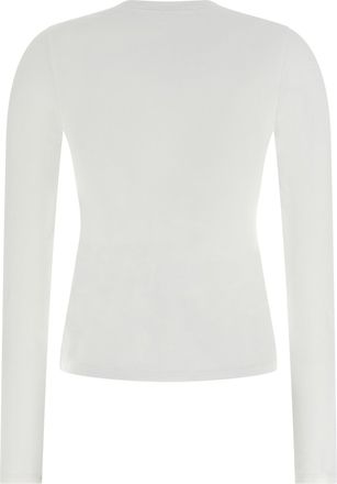 Alexander Wang Logo-Print Long-Sleeve T-shirt - White