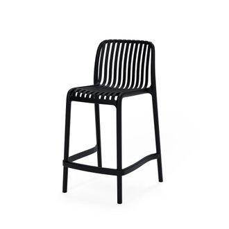Koketto Home Taburete bajo polipropileno negro, in & out