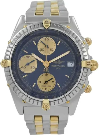 Breitling Pre-owned Breitling Chronomat Chronograph Automatic Chronometer Blue Dial Mens Watch B13050.1