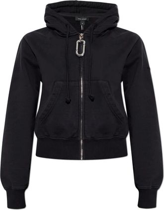 Marc Jacobs The Hoodie - Dames - Vesten met rits - Zwart - S - Katoen - Hoodies & sweatvesten
