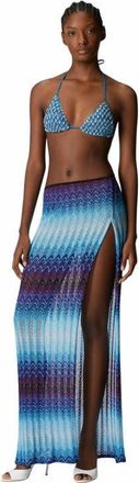 Missoni Long Skirt With Side Slit in Blue at Nordstrom, Size Large