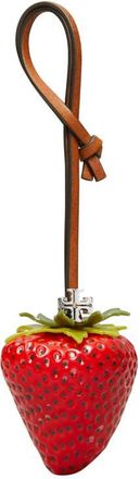 Tory Burch Strawberry Leather Bag Charm in New Poppy/tempranillo at Nordstrom