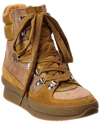 Isabel Marant Brendty Canvas & Suede Hiking Boot