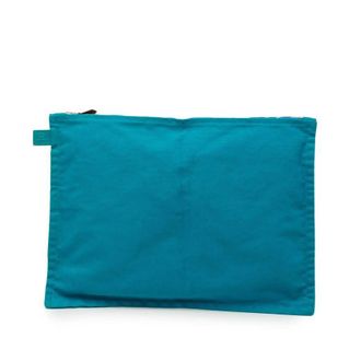 Herm&egrave;s Pre-owned Hermes Toile Bora Bora Zip Pouch GM Ladies X93ONUQ8HUHLBOP1