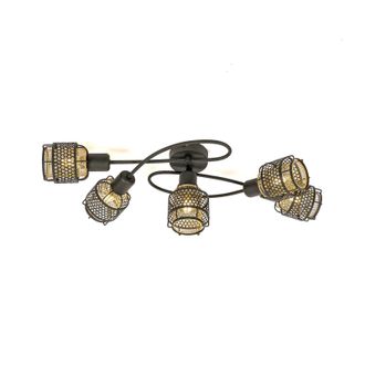 Lindby L&aacute;mpara De Techo eudoria En Negro Metal - Lindby