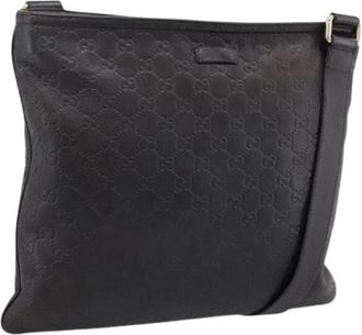 Gucci Pre-owned Vintage GG Canvas Schoudertas - Dames - Vintage Schoudertas - Bruin - ONE Size - Leer - Vintage