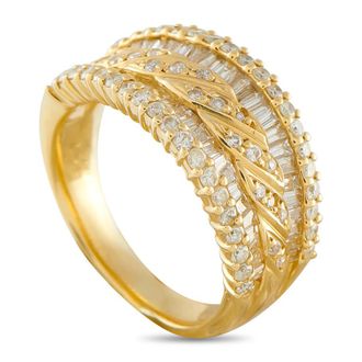 Luxury Bazaar Pre-Owned LB Exclusive 18K Yellow Gold 1.53ct Diamond Ring MF09 040626