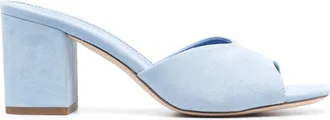 PARIS TEXAS 80mm Anja sandals - women - Calf Leather/Calf Suede/Calf Leather - 38.5 - Blue