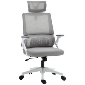 Vinsetto Silla de oficina 60x61x121.5 cm gris