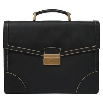 Prada Pre-owned Cuoio briefcases - - Pre-owned - Donna - Nero - ONE SIZE