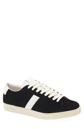 Tom Ford Low Top Sneaker in Black/Cream at Nordstrom, Size 13Us