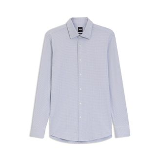BOSS Slim-fit shirt in Italian performance-stretch jersey