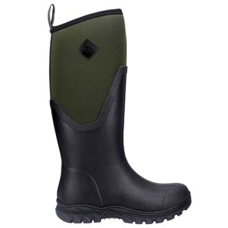 The Original Muck Boot Company Arctic Sport II Tall Synthetic Textile Womens Knee High Boots - Black Moss Plain - Size:UK 7
