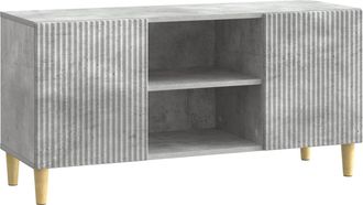 vidaXL Mueble De Tv 102 X 34,5 X 50 Cm Gris Hormig&oacute;n Vidaxl