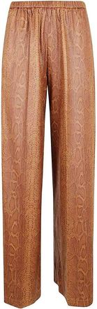 Forte_Forte Python Print Ecosuede Regular Waist Pants