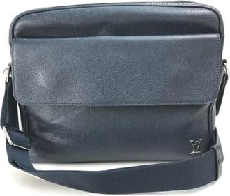 Louis Vuitton Tweedehands leren Louis Vuitton tassen - Dames - Vintage Schoudertas - Blauw - ONE Size - Vintage
