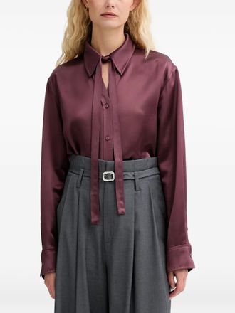 Isabelle Blanche Linnen blouse - Paars