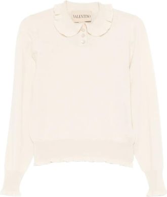 Valentino Garavani Polo con ruches - Toni neutri